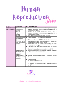 Human Reproduction Scope: Study Guide