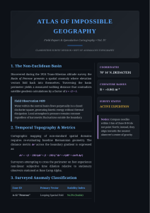Atlas of Impossible Geography: Field Report on Anomalous Topography