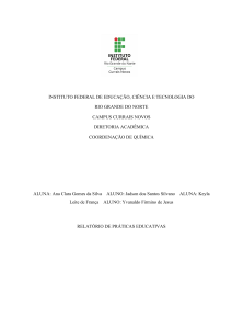 Relat&oacute;rio de Pr&aacute;ticas Educativas no Centro Social Santa Zita