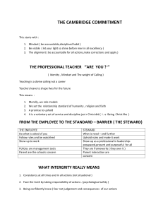 The Cambridge Commitment: Professional Teaching Ethics Guide