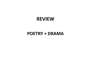 Poetry + Drama Review Guide
