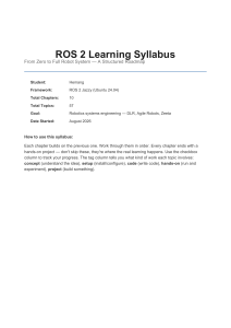 ROS 2 Learning Syllabus: Zero to Full Robot System