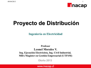 Proyecto de Distribuci&oacute;n: Ingenier&iacute;a en Electricidad