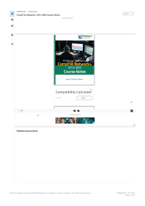 Professor Messer's CompTIA Network+ N10-009 Course Notes