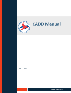 NCDOT CADD Manual 2026: Standards & Procedures