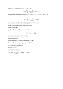 Electronic Circuit Design Calculations: Resistors, Biasing, Capacitors