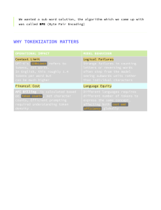 Why Tokenization Matters: BPE in AI Models