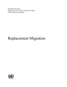 Replacement Migration: UN Report on Population Decline