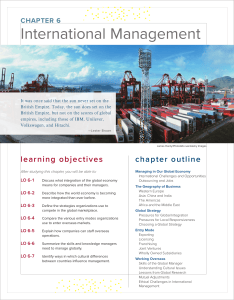 Chapter 6: International Management