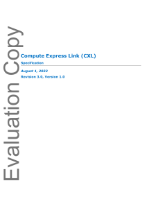 CXL 3.0 Specification - Compute Express Link