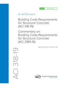 ACI 318-19 Building Code for Structural Concrete
