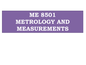 ME 8501 Metrology and Measurements Textbook