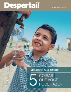 Despertai! Junho 2015: 5 Coisas para Melhorar sua Sa&uacute;de