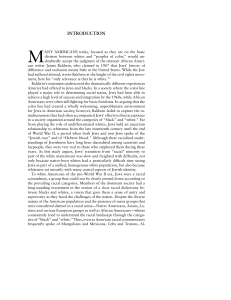 Jewish Identity and Whiteness in America: An Academic Analysis