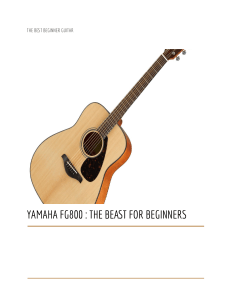 Yamaha FG800: The Best Beginner Acoustic Guitar