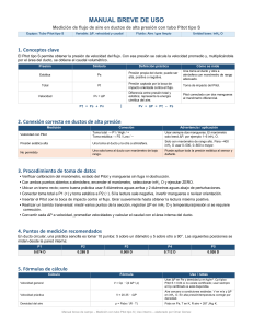 Manual de campo: Medici&oacute;n de flujo con tubo Pitot tipo S