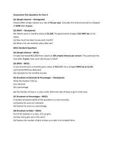 Year 8 Math Assessment Test Questions