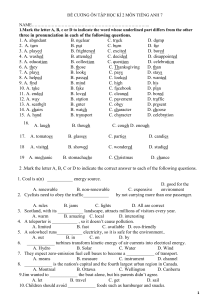 7th Grade English Review Syllabus