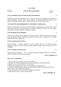 IT22502 Software Engineering Syllabus