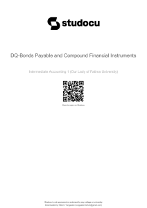 Bonds Payable & Compound Financial Instruments Quiz
