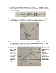 Engineering Mechanics Normal Stress Problems