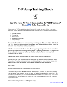 THP Jump Training Ebook: 5 Pillars to Jump Higher