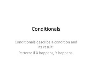 English Conditionals Grammar