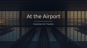 At the Airport: Vocabulary for Travelers & Grammar Guide