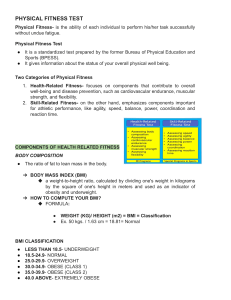 Physical Fitness Test Guide