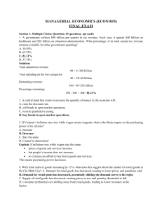 Managerial Economics Final Exam (ECON1015)