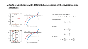 Diode Characteristics: Reverse Blocking in Series vs Parallel Circuits