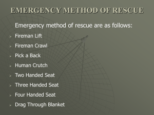 Emergency Rescue Methods: Fireman Lift, Crawl, and More