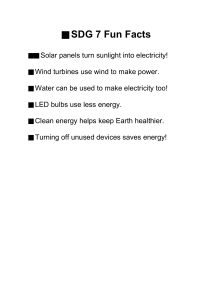SDG 7 Fun Facts: Renewable Energy & Energy Saving