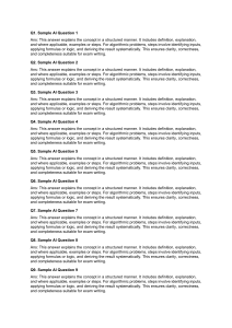 Sample AI Questions & Answers
