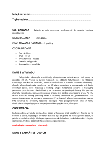 Badanie predyspozycji do zawodu kuratora zawodowego &ndash; raport