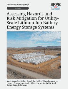 Hazards and Risk Mitigation for Utility-Scale Lithium-Ion Battery Energy Storage Systems