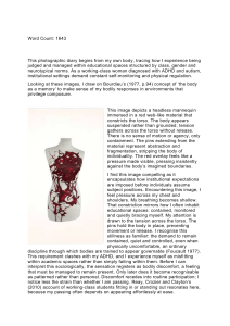 Embodied Experience in Academic Spaces: Photographic Diary