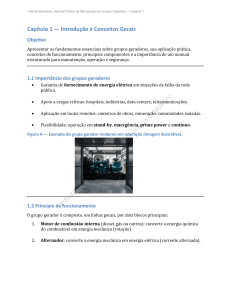 Manual de Manuten&ccedil;&atilde;o de Grupos Geradores