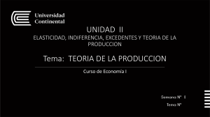 Teor&iacute;a de la Producci&oacute;n - Unidad II Econom&iacute;a I