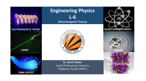 Engineering Physics L-6: Dielectrics & Dielectric Constant
