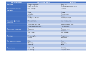 Summary Writing Phrases: English-Russian Guide