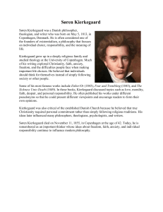 S&oslash;ren Kierkegaard: Danish Philosopher & Existentialism Founder