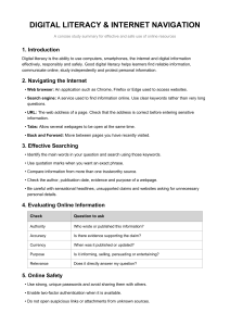 Digital Literacy & Internet Navigation Guide