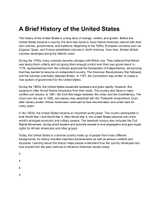 A Brief History of the United States