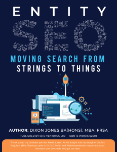 Entity SEO: Moving Search from Strings to Things Guide