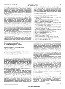 Back-Propagation: Learning Representations in Neural Networks