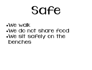 School Behavioral Guidelines: Safe, On-Task, Accountable, Respectful