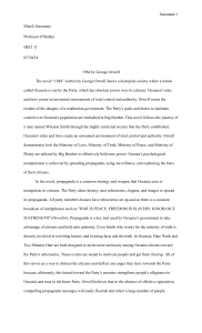 Analysis of 1984: Propaganda, Surveillance, and Totalitarian Control