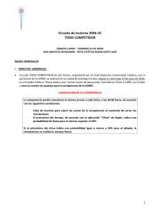 Gu&iacute;a del Circuito de Invierno 2026 UC: Todo Competidor