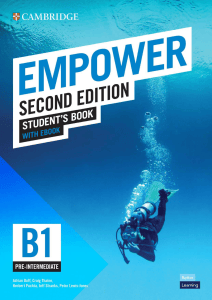 Cambridge EMPOWER B1 Pre-Intermediate Student's Book
